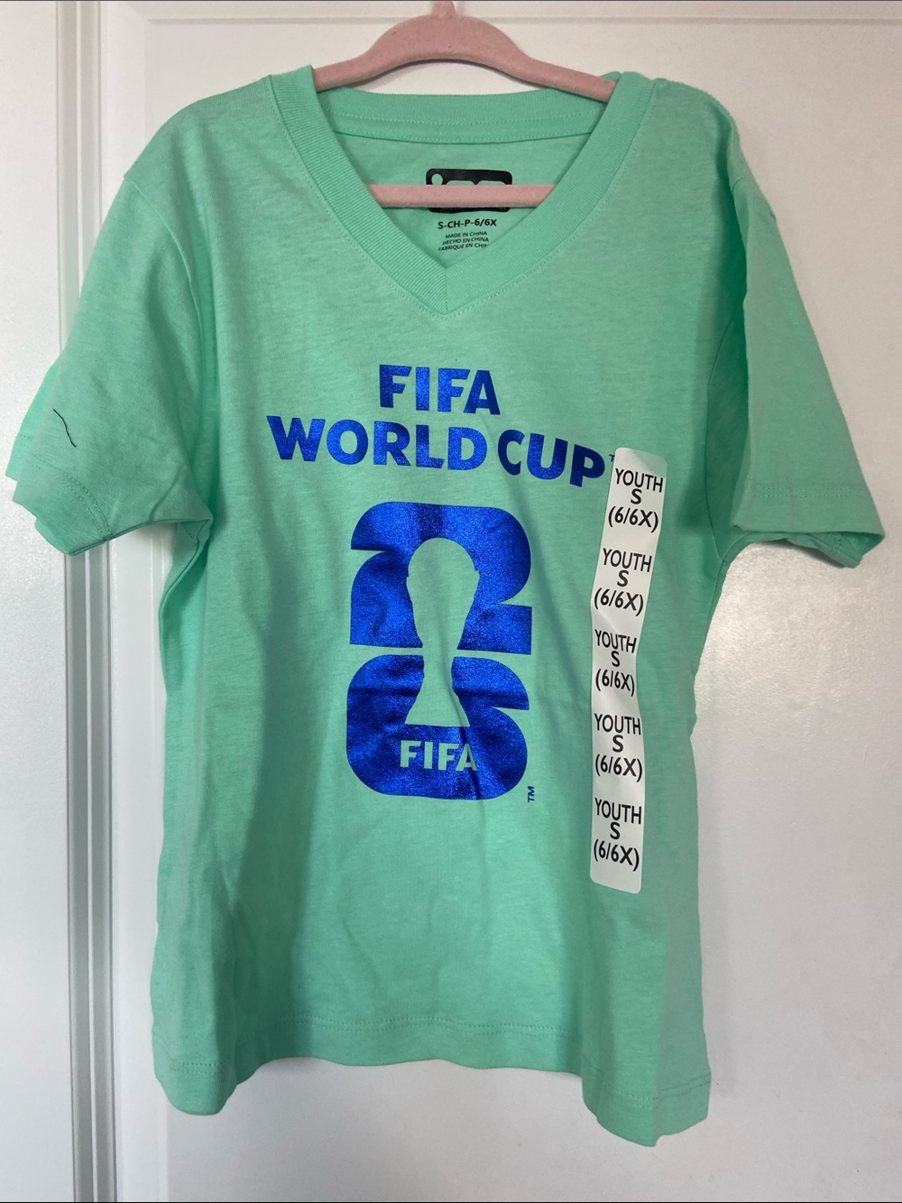 FIFA World Cup Youth Mint Green Short Sleeve Tee